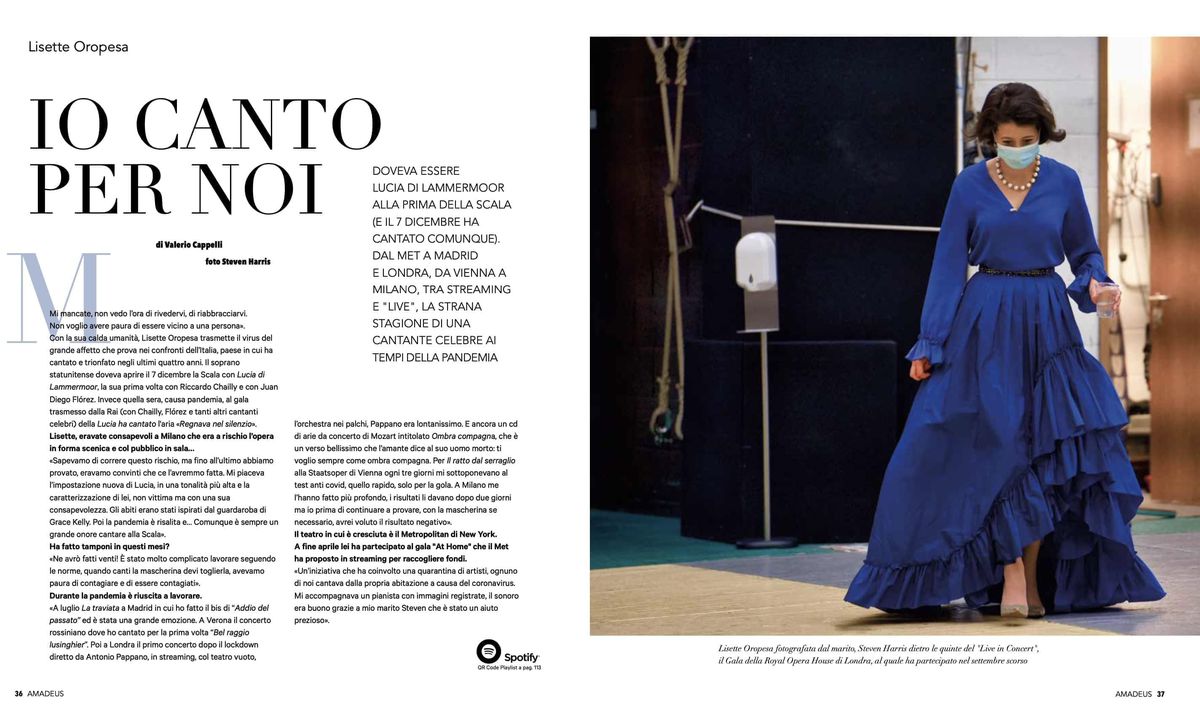 Lisette is interviewed in Amadeus Magazine