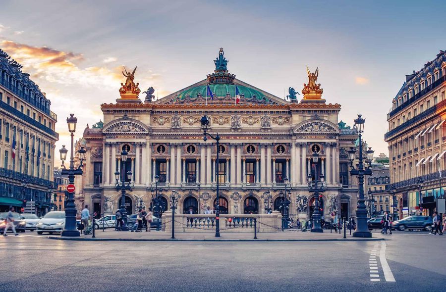 Palais Garnier venue in Paris, FR