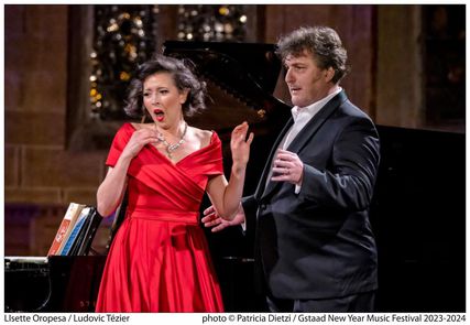 Lisette Oropesa as Soprano and Ludovic Tézier as Baritone in Recital at Gstaad New Year Music Festival