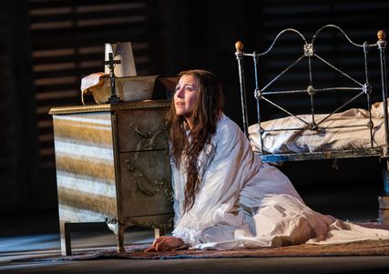 Lisette Oropesa as Violetta Valery in La traviata at Royal Opera House