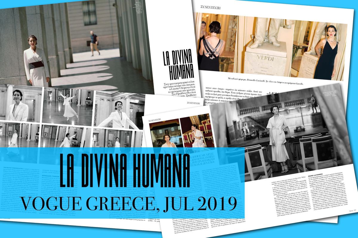 Lisette Oropesa is interviewed in the July issue of Vogue Greece