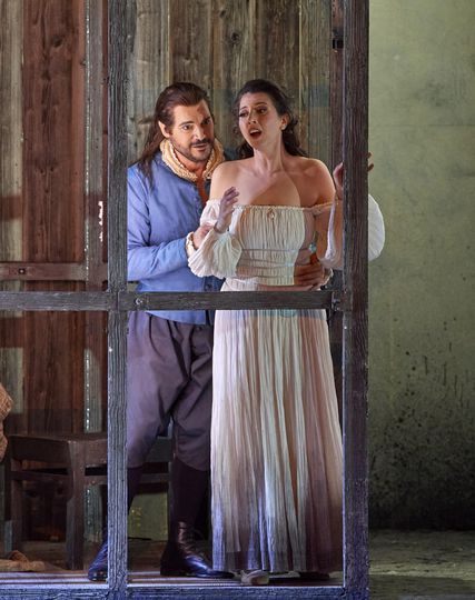 Lisette Oropesa as Gilda and Francesco Demuro as Duke of Mantua in Rigoletto at Wiener Staatsoper