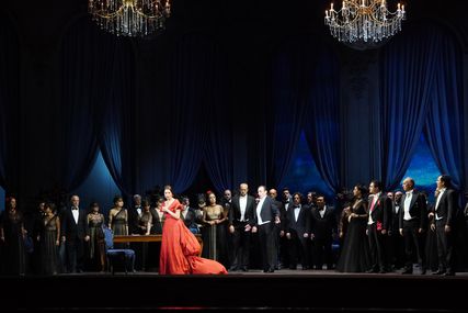 Lisette Oropesa as Violetta Valery in La traviata at Teatro dell'Opera di Roma