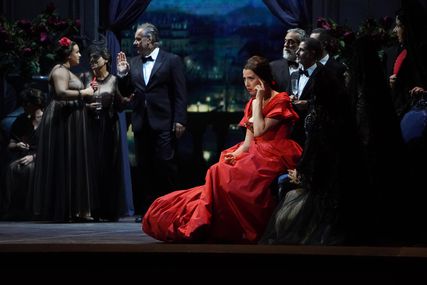 Lisette Oropesa as Violetta Valery in La traviata at Teatro dell'Opera di Roma
