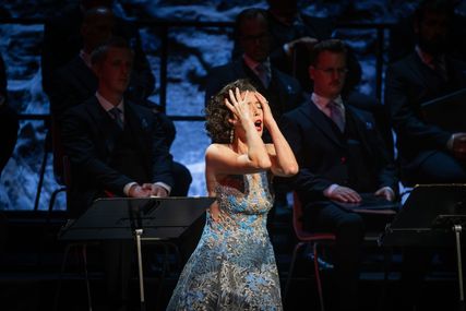 Lisette Oropesa as Norma in Norma at Savonlinna Opera Festival