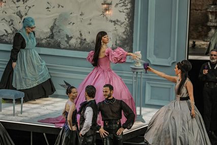 Lisette Oropesa as Violetta Valery in La traviata at Greek National Opera