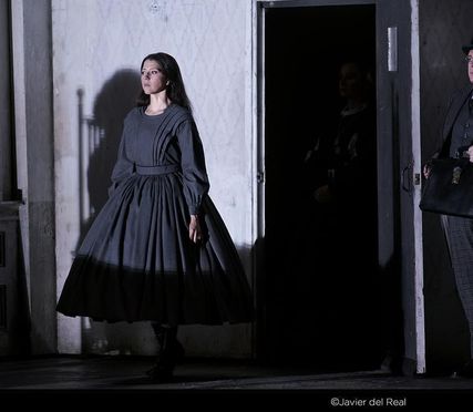 Lisette Oropesa as Lucia in Lucia di Lammermoor at Teatro Real