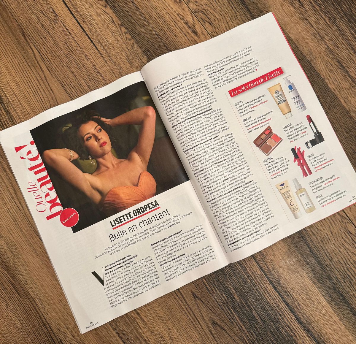 Lisette is interviewed in Point de Vue magazine