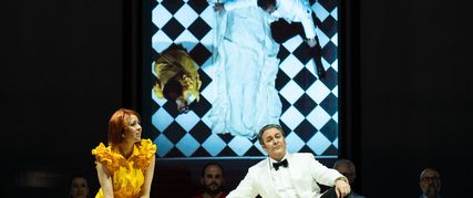 Lisette Oropesa as Amina and John Osborn as Elvino in La Sonnambula at Teatro dell'Opera di Roma