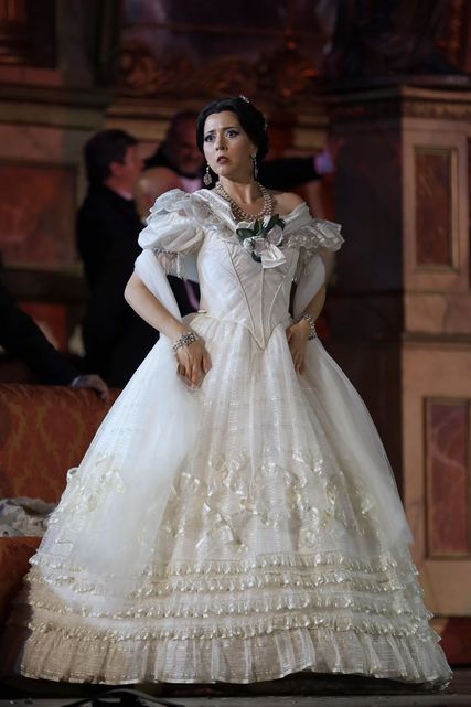 Lisette Oropesa as Violetta Valery in La traviata at Arena di Verona