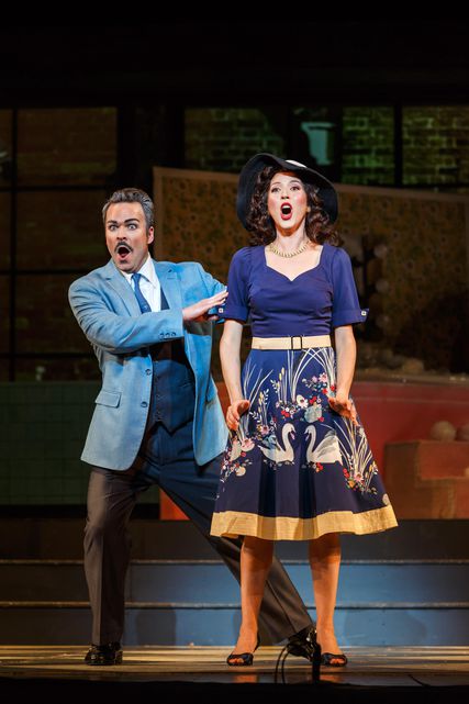 Lisette Oropesa as Norina and Joshua Hopkins as Dr Malatesta in Don Pasquale at Pittsburgh Opera