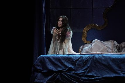 Lisette Oropesa as Violetta Valery in La traviata at Teatro dell'Opera di Roma