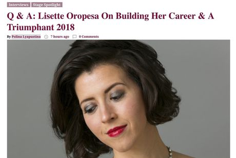 Lisette Oropesa interviewed in Opera Wire
