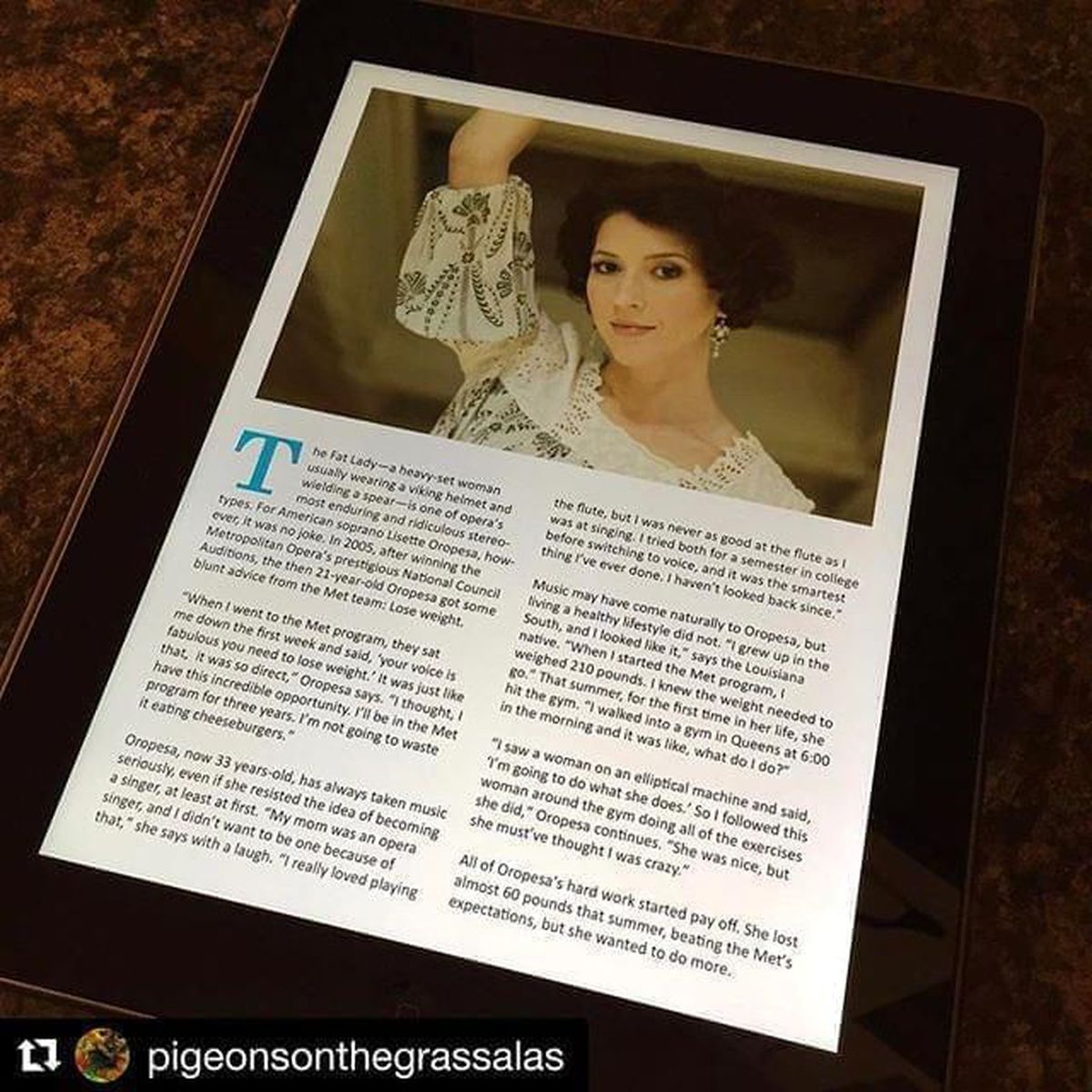 Lisette Oropesa featured in Vegan Lifestyle Magazine