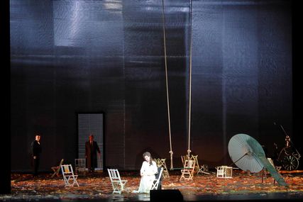 Lisette Oropesa as Violetta Valery in La traviata at Bayerische Staatsoper