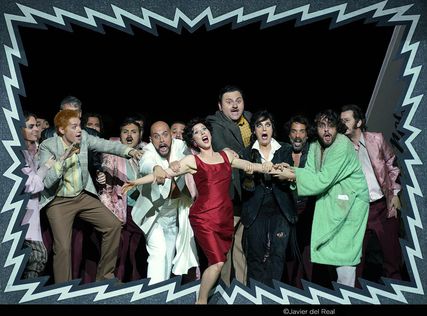 Lisette Oropesa as Fiorilla in Il Turco in Italia at Teatro Real