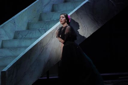 Lisette Oropesa as Violetta Valery in La traviata at Teatro dell'Opera di Roma