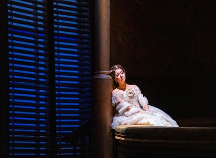 Lisette Oropesa as Violetta Valery in La traviata at Royal Opera House