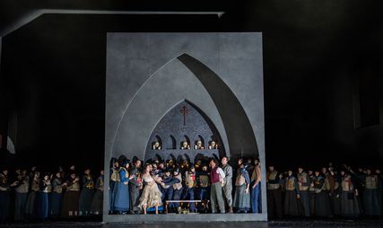 Lisette Oropesa as Elvira in I Puritani at Royal Opera House