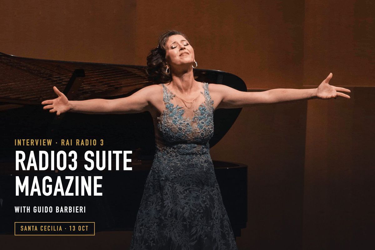 Lisette Oropesa in recital, arms outstretched: Interview, Rai Radio 3 Suite Magazine